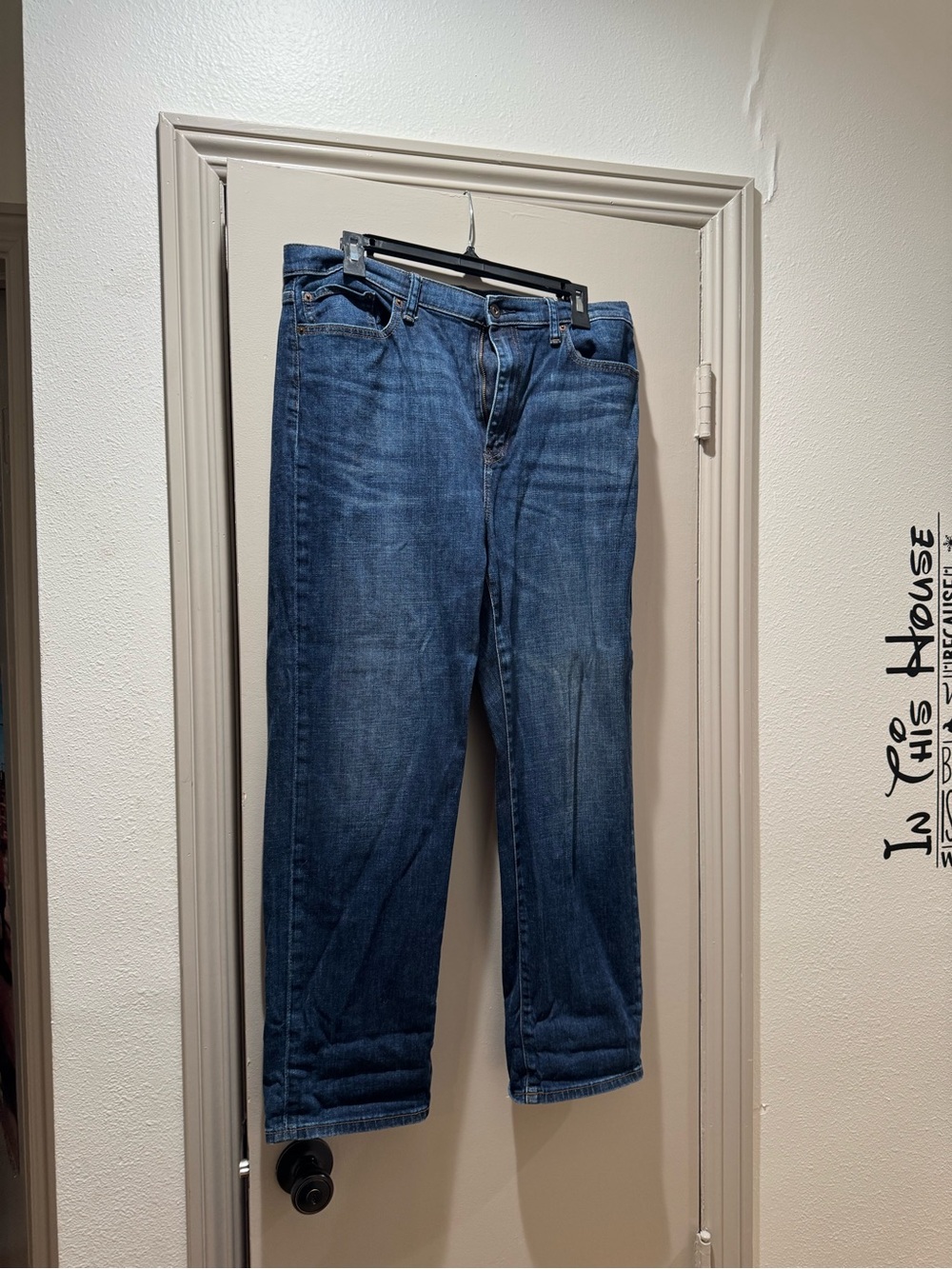 Uniqlo High Rise Boyfriend Straight Leg Jean
